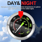 Glow-in-The-Dark Candy Thermometer Waterproof IP67-9" Deep Fry & Candy Thermometer with Pot Clip – High-Heat, Waterproof for Oil, BBQ, Candle Making，Black