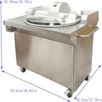 TECHTONGDA Commercial Food Processor Chopper for Meat and Vegetable, Electric Food Cutter Grinder Machine, 1500W Meat Bowl Chopper Machine with 24L Capacity for Restaurant