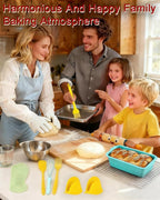 Large size foldable silicone bread loaf pan with lid,11x4.7 Inch easy to store non stick Bread Baking Pans,Sourdough Bread Pan with Baking Tool Supplies Kit for Homemade Bread, Cake