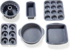 51PCS Silicone Bakeware Set Silicon Cake Molds Set For Baking, Including Baking Pan, Cake Mold, Cake Pan, Toast Mold, Muffin Pan, Donut Pan, And Cupcake Mold Silicone Baking Cups Set