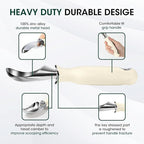 Beneno Heavy Duty Ice Cream Scoop - Upgraded Anti-Fracture Design, Comfortable Grip Long Handle, Effortless Scooping & Dishwasher Safe, Cream