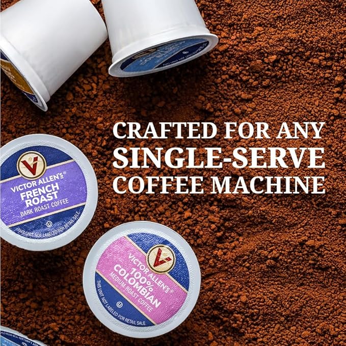 Victor Allen's Coffee Caramel Macchiato Flavored, Medium Roast, 42 Count, Single Serve Coffee Pods for Keurig K-Cup Brewers