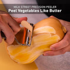 Milk Street Precision Peeler, Stainless Steel Vegetable Peelers with Replaceable Blades, Durable and Dishwasher Safe Potato Peeler for Tough Veggie Peeling