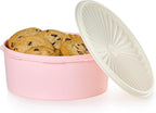 Tupperware Heritage Collection 7.6 Cup Cookie Canister, Vintage Light Pink Color, Dishwasher Safe and BPA Free Container (1.8 L)