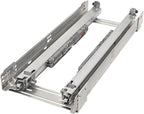 Rev-A-Shelf 10.25" Pullout Storage Organizer for Base Kitchen/Bathroom Cabinets w/Soft-Close Full Extension Slides & Adjustable Shelves, 448-BCSC-9C
