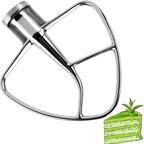 Flat Beater K45B Stainless Steel Attachment -Stainless Steel K45B Kitchen Mixer Paddle Attachment Perfectly Fit for 4.5 QT Tilt-Head Stand Mixer Beater K45SS by MIFLUS