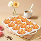 Silicone Muffin Pans for Baking with Metal Reinforced Frame 2 Pack with 6 Pack cupcake boxes（6 count）, Nonstick Silicone Cupcake Pan for Baking Homemade Muffins, Dishwasher Safe BPA Free