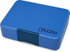 Yumbox Snack Box - 3 Compartment - Leakproof Bento Lunch Box for Kids (Surf Blue with Dinosaur Tray)