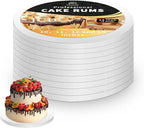 JCD 5pcs Large Cake Boards Drum 14 Inch Round, 1/2" Thick Cake Drums, Cake Decorating Supplies Sturdy Cake Corrugated Cardboard for Multi-Layer Cakes(14inch/5pcs)