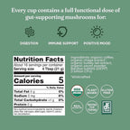 Four Sigmatic Gut Health Organic Ground Coffee | Medium Roast, Immune Boosting Probiotic Mushroom Coffee with Chaga & Turkey Tail for Gut Health & Immune Support | 12oz Bag