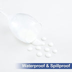 homing Rectangle Table Cloth Cover, Waterproof Polyester Elastic Fitted Tablecloth, Fits for 5 Foot Folding Tables, Washable Table Protector for Picnic, Camping, Outdoor (White, 30" x 60")