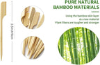 3.5 Inch Bamboo Skewers, 300 PCS Bamboo Paddle Wood Picks, Toothpicks for Appetizers, Cocktail Picks for Drinks, Food Picks, BBQ, Sandwich, Barbecue Snacks.