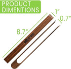Magnetic Walnut Wooden Toaster Tongs | 8.7-Inch Kitchen Tongs for Cooking, Bread, Bacon, Bagels, and Muffins | Non-Toxic Design, A Durable Alternative to Bamboo, Perfect for Toaster, BBQ, and Grilling