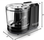 BLACK+DECKER 1.5-Cup Electric Food Chopper, One Touch Pulse, 150W Motor, Mini Food Processor, Stay-Sharp Blade, Dishwasher Safe