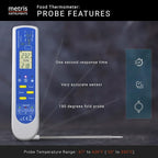Food Cooking Meat Thermometer Digital Infrared Instant Read with Probe for Kitchen, Outside Grill, BBQ Smoker, Model TCT303F-NSF NSF Approved