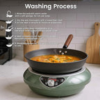 Induction Cooktop,1700W/85V~120V Induction Burner Portable Electric Wok,13-inch Carbon Steel Wok Included