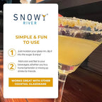 Snowy River Gold, Cocktail & Margarita Sugar Rimmer - Vibrant Color Glass Rimming Sugar with Medium Crystal Texture - 80oz
