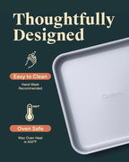 Caraway Non-Stick Ceramic 9” Square Pan - Naturally Slick Ceramic Coating - Non-Toxic, PTFE & PFOA Free - Perfect for Brownies, Lemon Bars, Cakes, & More - Perracotta