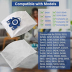 20 Pack 3D Airclean Vacuum Bags, Replacement for Miele AirClean 3D Efficiency Dust Bag,Miele Classic C1 Complete C1 C2 C3 S227 S240 S270 S400 S400i-S456i S2 S5 S8 Series Vacuum 6 sets AirClean Filters