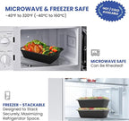 38oz Meal Prep Containers 15 Pack, BPA Free Food Storage Containers with Lids Reusable Stackable, Microwave/Dishwasher/Freezer Safe To Go Food Containers