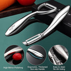 Vegetable Peeler Stainless Steel，Ultra Sharp Potato Peelers for Kitchen, Premium Veggie Fruit Peeler, Carrot Peeler, Rotary Serrated Blade, Thickened Non-Slip Ergonomic Handle(5-year warranty)