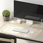 16 x 30 Inch Clear Table Cover Protector, Clear Desk Mat, Clear Table Protector, 1.5mm Thick Plastic Table Cover, Vinyl Table Protector, Clear Desk Pad, Desk Mats on Top of Desks