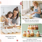 Silicone Muffin Pans for Baking 1 Pack, 2.8 Inch with Metal Reinforced Frame, Regular Size Nonstick Silicone Cupcake Pan 12 Cups for Baking Homemade Muffins, Cupcakes, Dishwasher Safe BPA Free
