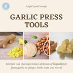 Angel’s Peel Lounge Grlic Mincer, Manual Garlic Press for Quick Meal Preparation - Kitchen Tools for Mincing Grlic, Ginger, Herbs, Nuts (Blue color)