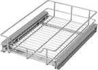 Pull Out Cabinet Organizer 14" W X 17" D, Slide Out Drawers For Kitchen Organizers and Storage, Pull Out Drawers For Cabinets Capacity Heavy Duty Caddy, Cabinet Shelves Chrome-Plated, Bathroom Pantry