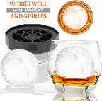 PREMIUM Ice Ball Molds (6-Pack), BPA Free 2.5 Inch Ice Spheres. Slow Melting Round Ice Cube Maker for Whiskey and Bourbon