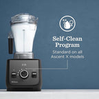 Vitamix Ascent Series X2 Blender with Three Blending Programs, Self-Cleaning Program, Professional-Grade Blender for Smoothies, Soups and More, Stainless-Steel Blades, 48 Oz Container, Midnight Blue