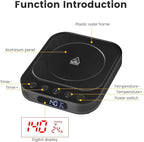 Sourdough Starter Warmer Mat with 24H Timer & Memory Function, Precise 1°F Thermostat Control (70-140°F), Perfect Bread Fermentation Mat for Home Baking