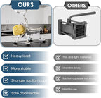 Commercial French Fry Cutter Stainless Steel Potato Cutter for with 1/2,1/3 and 3/8 Inch Blade, Heavy Duty Potato Slicer Manual Potato Chopper Set for Sweet Potato, Carrot, Cucumbers