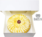BAKELUV 9x9x2.5 White Pie Boxes with Window, 100 Pack Food Grade Cardboard Bakery Boxes