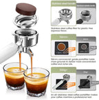 Gevi Commercial Espresso Machine 20Bar with Smart OPV Coffee Makers, Milk Frother & 58mm Portafilter, Dual Display Stainless Steel Cappuccino Maker for Home, Great Gift