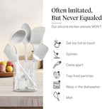 GIR: Get It Right 5-Piece Silicone Essentials Kitchen Utensils Set - Ladle, Spatula, Flip, Spoon & Spoonula - Non-Toxic Cooking Utensils for Nonstick Cookware, Cooking and Baking - Party Confetti