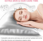Silk Body Pillow Cover with Zipper, Mulberry Silk Pillow Cases Body Size Ultra Smooth and Soft Breathable Cooling Silk Satin Body Pillowcase for Hair and Skin (20x54 Inches, 1 Pack)
