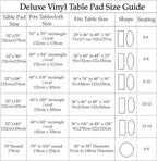 Home Bargains Plus Quilted Heavy Duty Table Pad Protector with Flannel Backing, Cut to Fit, Heat Resistant, Wipe Clean, Protects Table from Spills and Scratches, White, 52” x 90” Rectangle