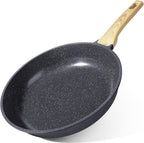 GiPP Non Stick Frying Pan - 8" Nonstick Pan Skillet with Ceramic Coating,Non Toxic Fry Pans for Cooking, Omelette Pan with Stay Cool Handle, Induction Compatible, PFAS/PTFE/PFOA Free (Gray)