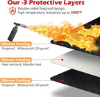 65X48in Grill Mats for Outdoor Grill,Fits Most Grills, Smokers, Griddles and Outdoor Charcoal, Flat Top,Deck and Patio Protector