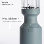 Beast Mighty 850 Plus | Premium Compact Personal Blender | Smoothies, Shakes, Dressings, Sauces | Blends Ice and Frozen Fruit | New XL Vessel | Extra Vessels, Lids and Straws | 850W (Mist)