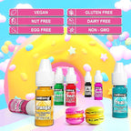Food Coloring Liquid - 18 Vibrant Colors Food Dye Colorantes Para Reposteria, Highly Concentrated Cake Decorating Food Coloring for Icing, Cake, Baking, Frosting, Easter Egg, Macaron, Slime - 6ml