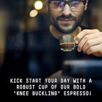Stone Street Knee Buckling Espresso Beans, High Caffeine Coffee Blend, Dark Roast, Whole Bean, 1 LB