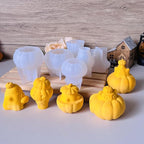 2Pcs Halloween Resin Silicone Mold, Ghost Pumpkin Epoxy Silicone Molds for Resin Casting, Party Autumn Decor (Halloween B)