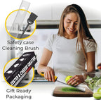 Stainless Steel Cheese and Citrus Zester Grater w/Extra Sharp Blade - Perfect for Lemons, Parmesan, Garlic, Chocolate - Spice Up any Kitchen Dish in Seconds with Your Premium Hand Held Shredder