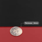 Leather Table Cover,1.8mm Thick,24x48 Inch Desk Cover,Large Desk Mat,Table Protector,Table Cover Protector,Craft Mats to Protect Table(Black+Wine Red,24x48)