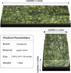 Knife Sharpening Stone,10000 Grit Sharpener Whetstone Final Fine Polishing Natural Green Honing Oilstone for, Knives Tools,Cutting ToolsAngle Guide, Diamond Stone and Non-Slip Rubber Base (SET-D)