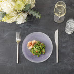 Fortessa Arezzo 18/10 Stainless Steel Flatware, 60 Piece Place Setting (Service for 12), Silver