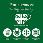Portmeirion Holly and Ivy 7.25" Bread & Butter Plate (Set of 6) - Earthenware Plates, Holly Motif - Festive Holiday Tableware, Serving Tea, Snacks, Desserts - Microwave, Oven, Freezer, Dishwasher Safe