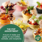 CROC'IN - Fuchsia Mini Tart Shells - Edible Appetizer Or Dessert Cups - Pastry Pans - Artisanal & Vegan Confection - 60 Pieces